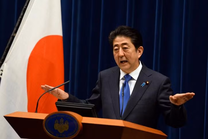 Thủ tướng Nhật Bản Shinzo Abe sẽ tham dự Hội nghị thưởng G-20 ở thành phố Hàng Châu, tỉnh Chiết Giang, Trung Quốc vào tháng 9/2016. Ảnh: Scmp