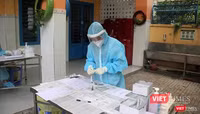 Đây là khu vực gom mẫu sau khi đã lấy xong. Ảnh: GVT.