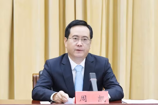 Bí thư thành ủy Ulanqab Chu Khải vừa bị thông báo điều tra. Ảnh: Sohu. 