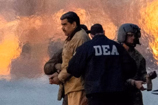 Lính đặc nhiệm Mỹ đột nhập thủ đô Caracas bắt giữ Tổng thống Venezuela Maduro. Ảnh: Wforum.