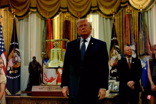 Ngày 6/7, ông Trump xác nhận đã yêu cầu FIFA xem xét lại quyết định xử phạt cầu thủ Balogun, nhưng khẳng định mình không phạm luật. Ảnh: AFP.