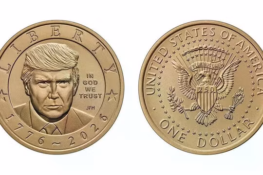 Đồng 1 USD đã được phê duyệt sản xuất, sẽ phát hành vào mùa thu này. Ảnh" Reuters.