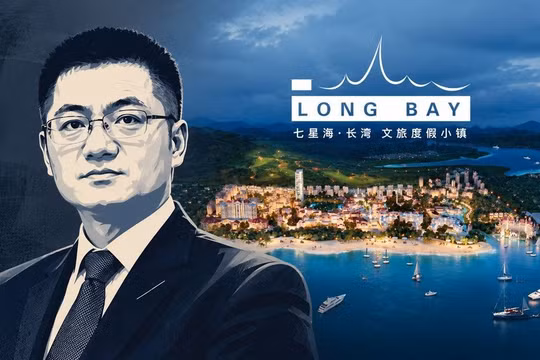 Đặng Phi Binh và khu phức hợp Long Bay ở tỉnh Koh Kong, nơi đặt đại bản doanh của các nhóm lừa đảo trực tuyến. Ảnh: HK01.