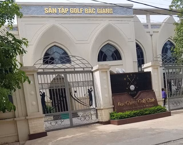 Sân tập golf Bắc Giang/ Ảnh: Dân trí