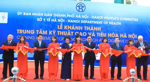 Buổi lễ khánh thành Trung tâm kỹ thuật cao và tiêu hóa, BV Xanh Pôn HN