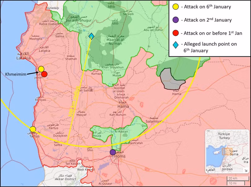 Giải mã vụ căn cứ Nga ở Syria bị tấn công ồ ạt (P.1) ảnh 1