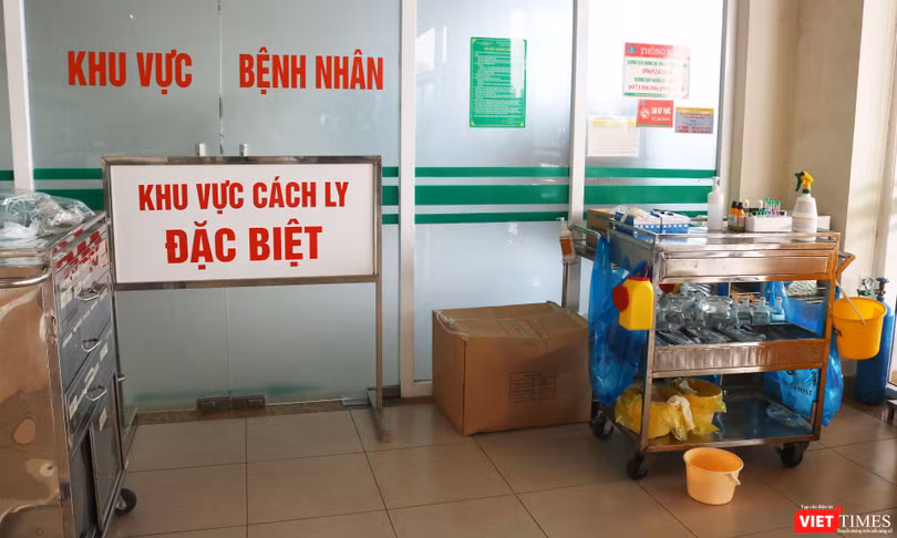 Khu vực cách ly phòng, chống COVID-19 (Ảnh: Minh Thuý) 