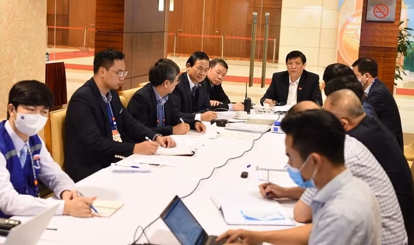 Bộ trưởng Bộ Y tế Nguyễn Thanh Long chủ trì cuộc họp bên lề Đại hội Đảng lần thứ XIII (Ảnh - BYT) Bộ trưởng Bộ Y tế Nguyễn Thanh Long chủ trì cuộc họp bên lề Đại hội Đảng lần thứ XIII (Ảnh - BYT)