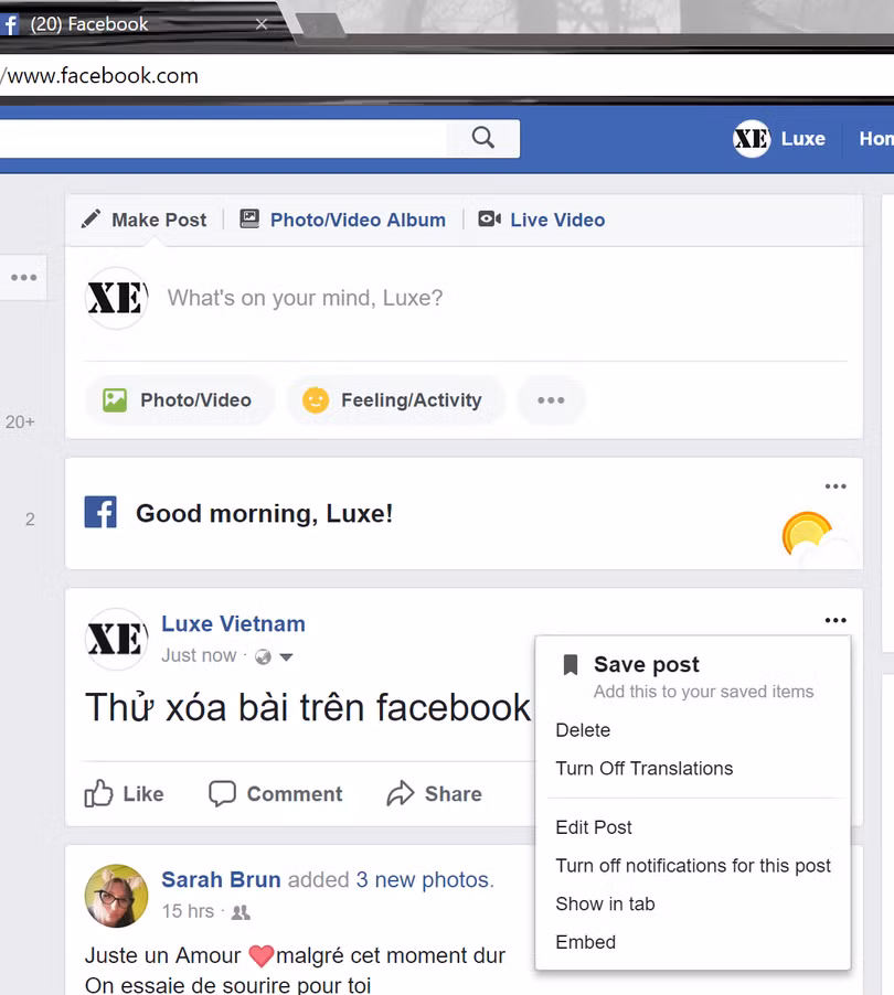 Facebook không cho xóa bài - Chỉ là tin đồn! ảnh 2