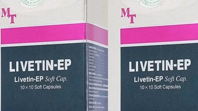Viên nang mềm Livetin-EP. Ảnh: Internet 
