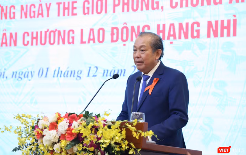 Phó Thủ tướng Thường trực Chính phủ Trương Hoà Bình (Ảnh: Minh Thuý) 