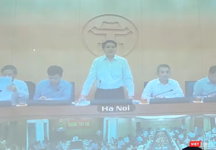 Ông Nguyễn Đức Chung – Chủ tịch UBND TP. Hà Nội. Ảnh: Minh Thúy 