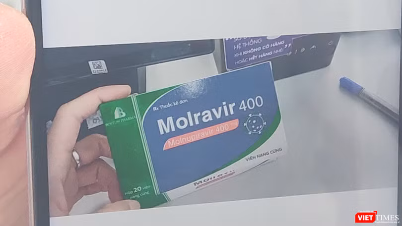 thuốc Molravir 400 chuẩn bị bán ra thị trường (Ảnh - Minh Thuý) 