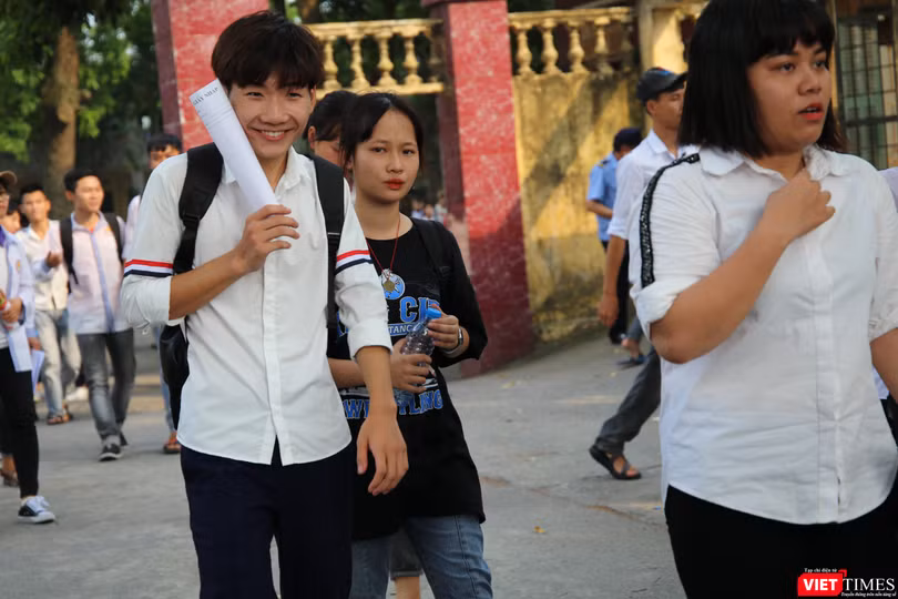 Thí sinh dự thi THPT quốc gia 2019