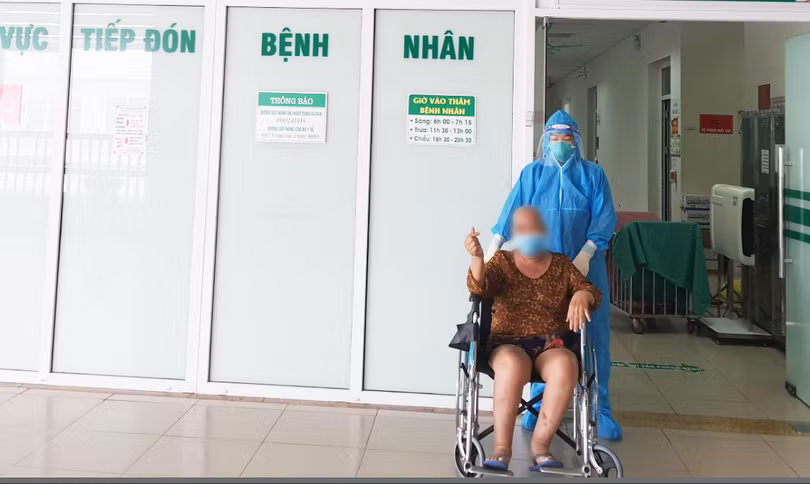 Bệnh nhân K. hồi phục và được xuất viện (Ảnh - BVCC) 