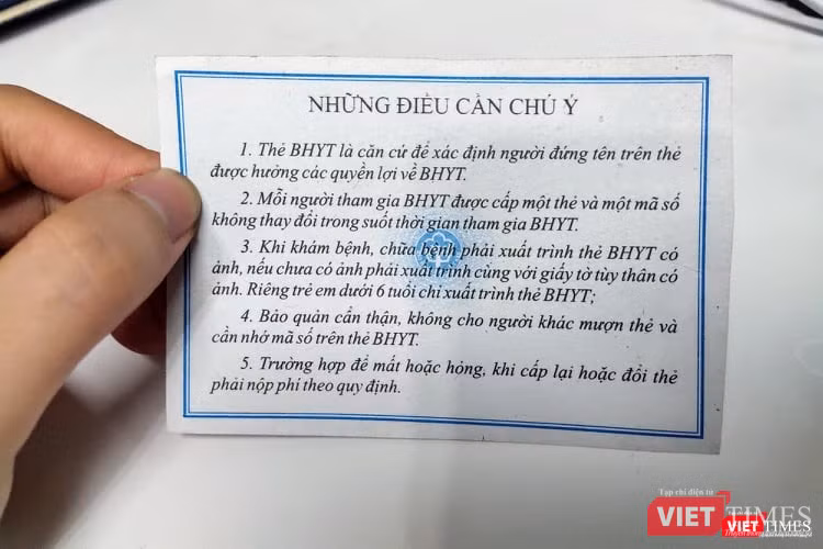 Thẻ BHYT (Ảnh - Minh Thuý) Thẻ BHYT (Ảnh - Minh Thuý)