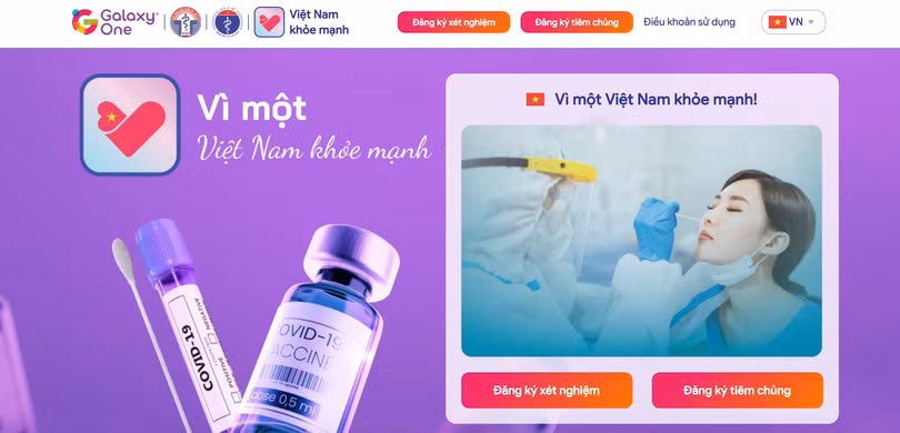 Ứng dụng hệ thống Việt Nam khỏe mạnh tại địa chỉ www.vietnamkhoemanh.vn (Ảnh - VT) Ứng dụng hệ thống Việt Nam khỏe mạnh tại địa chỉ www.vietnamkhoemanh.vn (Ảnh - VT)