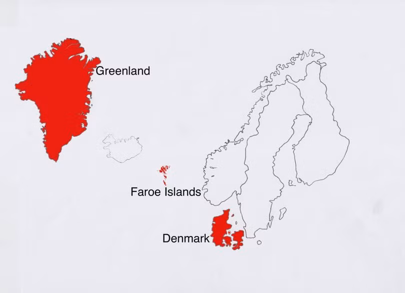 Vùng Greenland và đất nước Đan Mạch. Vùng Greenland và đất nước Đan Mạch.