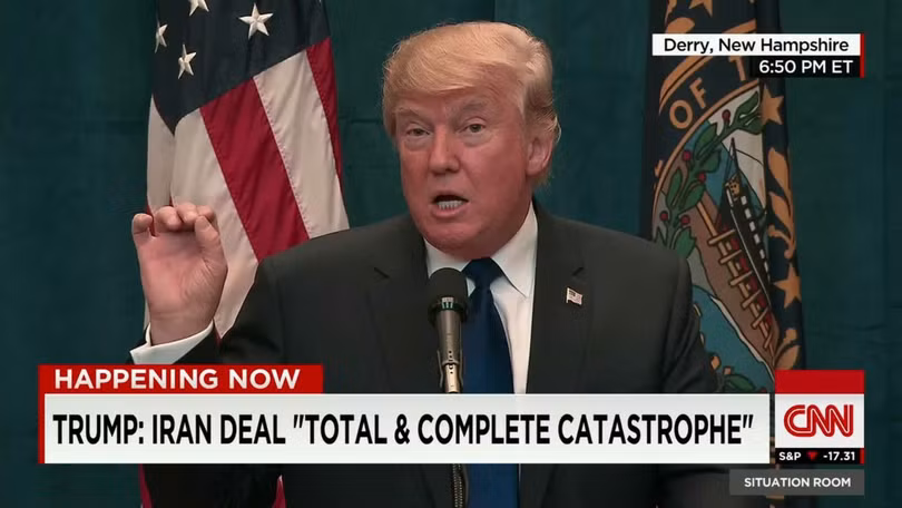 Tổng thống Mỹ Donald Trump đã từ bỏ thỏa thuận hạt nhân với Iran đồng thời tiến hành một cuộc chiến kinh tế chống lại đất nước này.