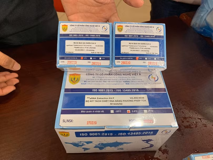 Bộ xét nghiệm COVID-19 của Việt Nam đạt tiêu chuẩn châu Âu. Ảnh: VGP/Thúy Hà