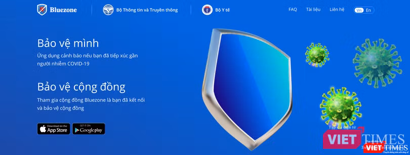 Ứng dụng Bluezone giúp phòng, chống COVID-19 (Ảnh - Minh Thuý)
