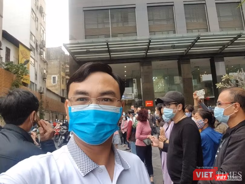 Anh Phan Văn Hiệu – cư dân ở chung cư Sky City Tower 88 Láng Hạ (Ảnh - NVCC)