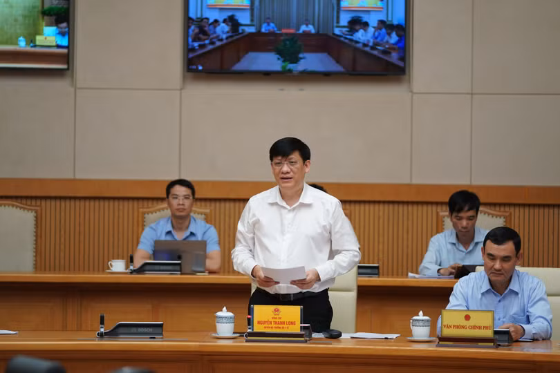 Quyền Bộ trưởng Y tế Nguyễn Thanh Long (Ảnh: VGP Quang Hiếu) 