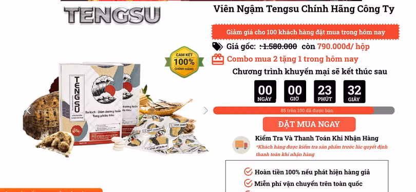 Giá viên ngậm chênh lệch ở phần quảng cáo của các trang web (Ảnh chụp màn hình)