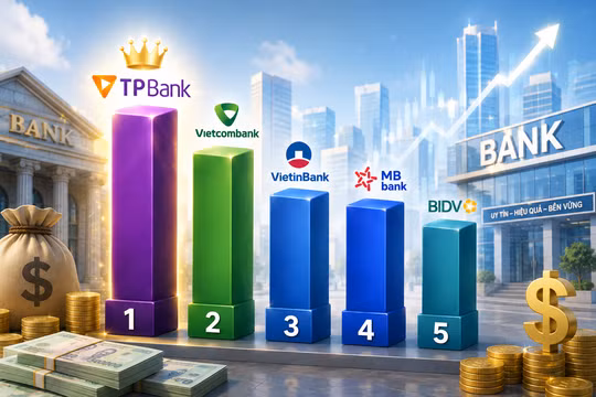 Thu nhập nhân viên TPBank dẫn đầu, bỏ xa Vietcombank, VietinBank