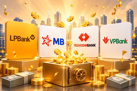 Cổ đông LPBank, Techcombank, MB, VPBank đón tin vui, sắp nhận hàng nghìn tỷ đồng cổ tức