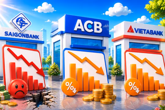 Saigonbank báo lỗ, lợi nhuận ACB và VietABank giảm hai con số