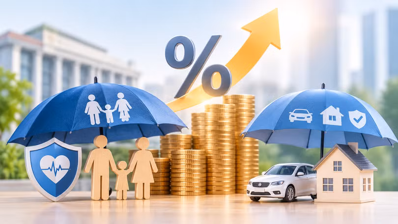 Lãi suất cao vừa là cơ hội, vừa là thách thức với ngành bảo hiểm. Ảnh: AI.