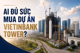 VietinBank Tower đình trệ sau 16 năm. Ảnh: AI.