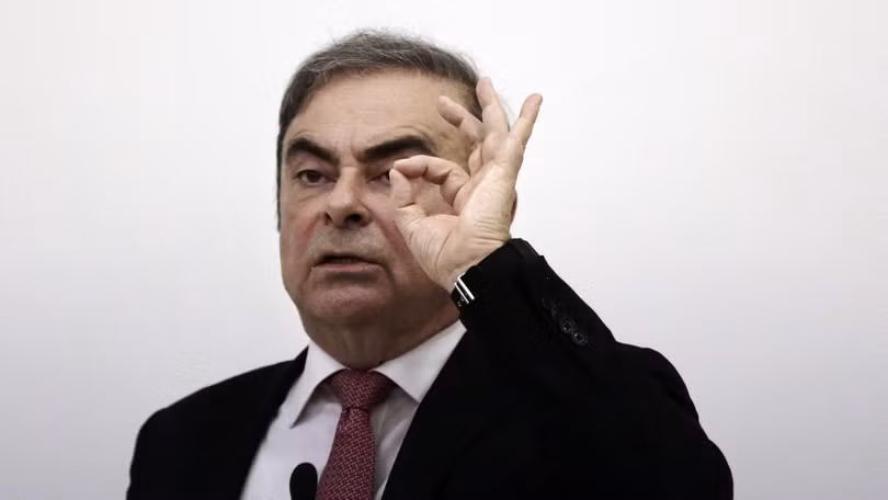 Cựu chủ tịch Nissan Carlos Ghosn tại cuộc họp báo tại Beirut hôm 8/1. (Ảnh: AP)