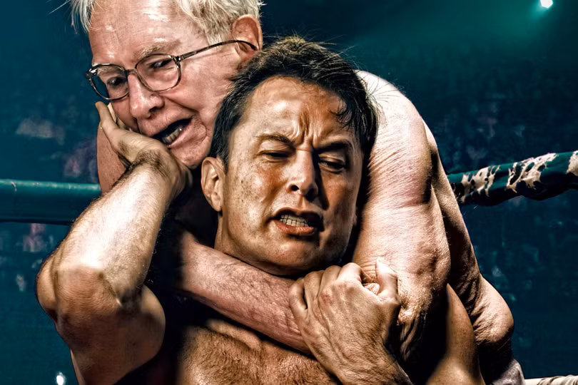 Elon Musk không thích Warren Buffet. Nguồn ảnh: Bloomberg