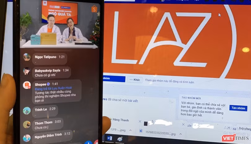 Hoạt động livestream trên Facebook và Youtube của các sàn thương mại điện tử nở rộ trong năm 2019.