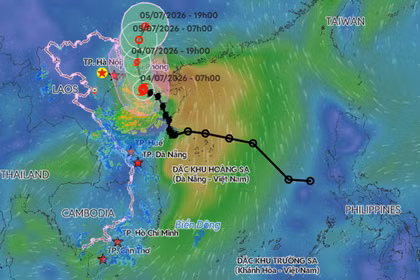 Tin khẩn: Bão số 1 Maysak cách Bạch Long Vĩ 110km, đổ bộ vùng biển Quảng Ninh tối nay 4/7