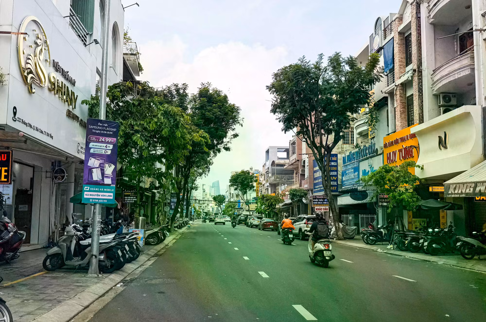 Dự án được khởi công vào tháng 3/2025, với ưu tiên thi công trước các tuyến Hoàng Diệu, Ông Ích Khiêm. Ảnh XM.