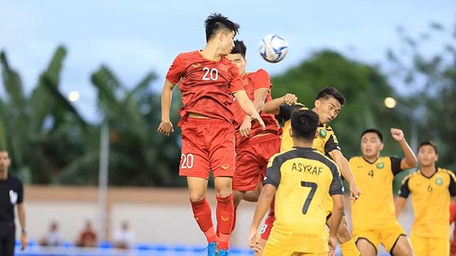 Chúng ta đã thắng đậm U22 Brunei 6-0 ngày ra quân. Ảnh Đức Cường