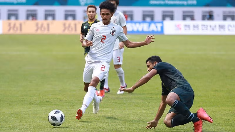 U23 Nhật Bản mạnh về việc kiếm soát thế trận, khả năng dứt điểm và sự phối hợp nhóm. Ảnh AFC.