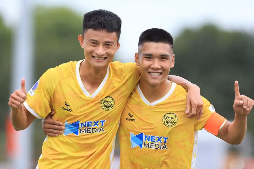 Tuổi trung bình của Hòa Bình FC là 21, còn rất trẻ. Ảnh HB Tuổi trung bình của Hòa Bình FC là 21, còn rất trẻ. Ảnh HB