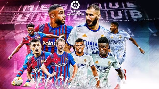 El Clasico mọi thống kê không nói lên điều gì, mọi bất ngờ đều có thể xẩy ra. Ảnh VTV El Clasico mọi thống kê không nói lên điều gì, mọi bất ngờ đều có thể xẩy ra. Ảnh VTV