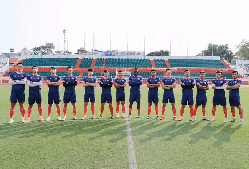 Sài Gòn FC sẵn sàng cho mùa giải. Ảnh SGFC
