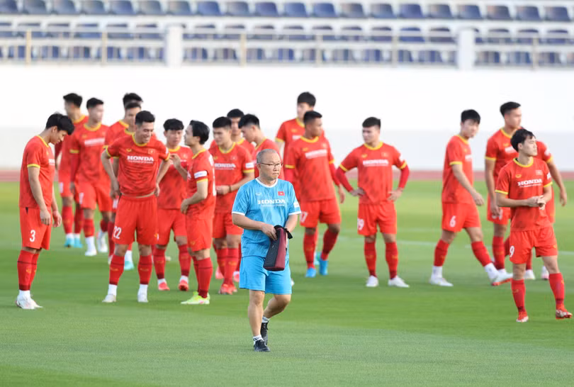 Thầy Park quyết tâm vô địch AFF Cup 2021. Ảnh VFF