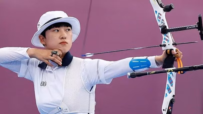 Châu Á có quyền tự hào với VĐV bắn cung An San của Hàn Quốc 19 tuổi với 3 tấm huy chương Vàng. Ảnh Marca. Châu Á có quyền tự hào với VĐV bắn cung An San của Hàn Quốc 19 tuổi với 3 tấm huy chương Vàng. Ảnh Marca.
