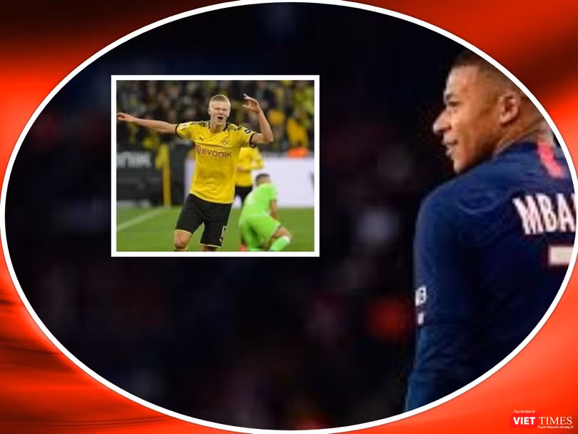 E.Haalan đang là đối trọng xứng đáng của K.Mbappé. Ảnh AT