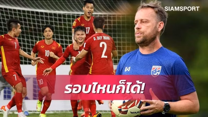 Ông Alexandre Polking giành thắng lợi tại bán kết AFF Cup 2020. Ảnh FAT