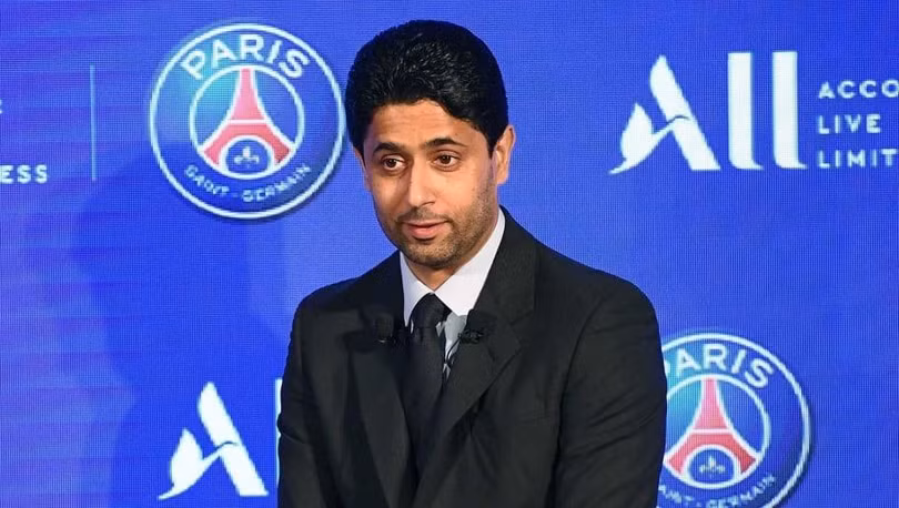 Chủ tịch PSG Nasser Al-Khelaifi chính là người đã bán thành công gói bản quyền truyền hình Champions League mới. Ảnh PSG. Chủ tịch PSG Nasser Al-Khelaifi chính là người đã bán thành công gói bản quyền truyền hình Champions League mới. Ảnh PSG.