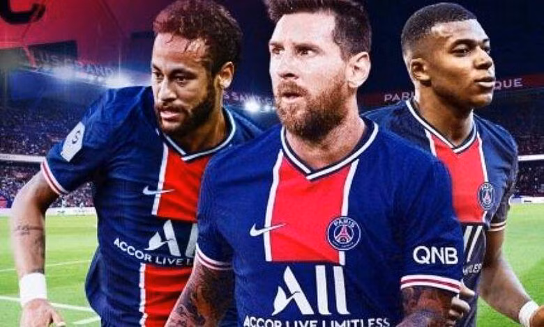 Kết quả bốc thăm khiến PSG rơi vào bảng tử thần gồm Man City, RB Leipzig và Club Brugge khiến HLV Mauricio Pochettino đã cho Messi vào sân lớn hơn dự kiến. Ảnh AP.