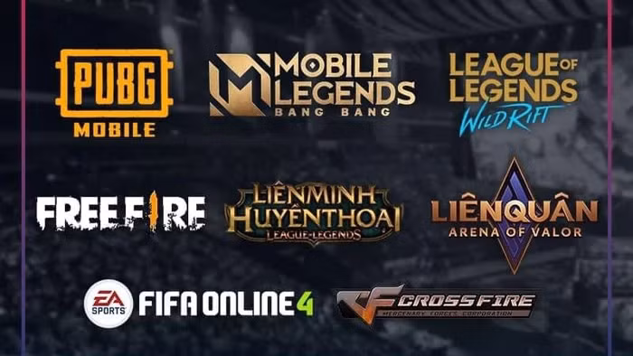 Các nội dung thi đấu E-Sports lần này. Ảnh AT.